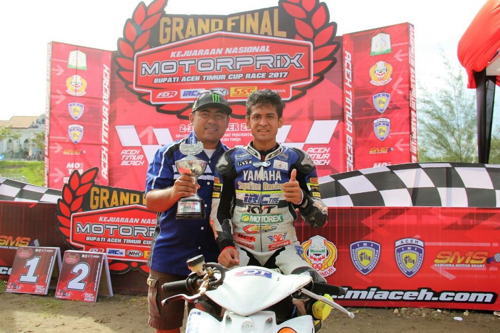 Rafid Topan juara Indonesia MP2 Motorprix 2017