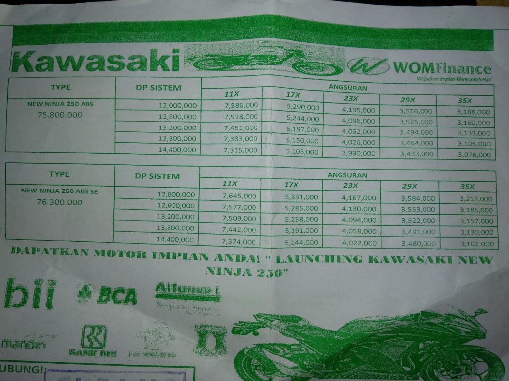 harga kawasaki makassar