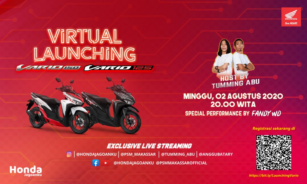 astra motor makassar virtual launching vario