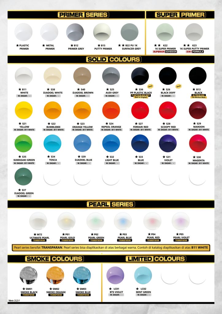 katalog warna sapporo