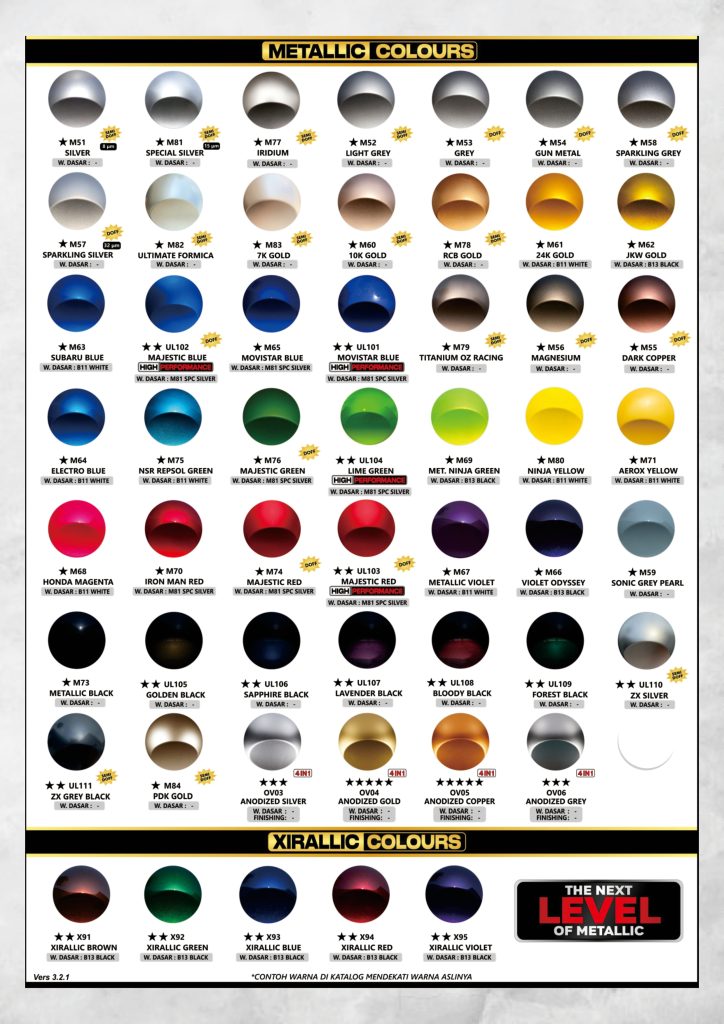 katalog warna sapporo