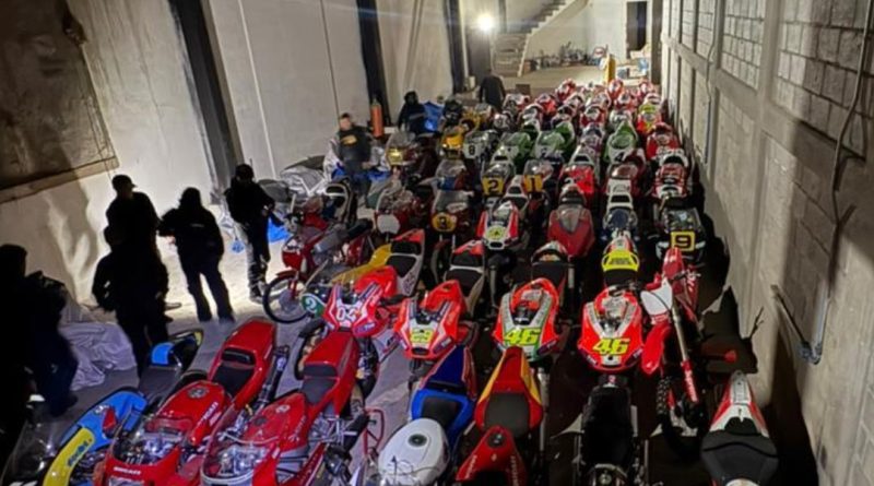 Koleksi motor MotoGP senilai 700 Milyar Disita dari buronan Kakap di Meksiko