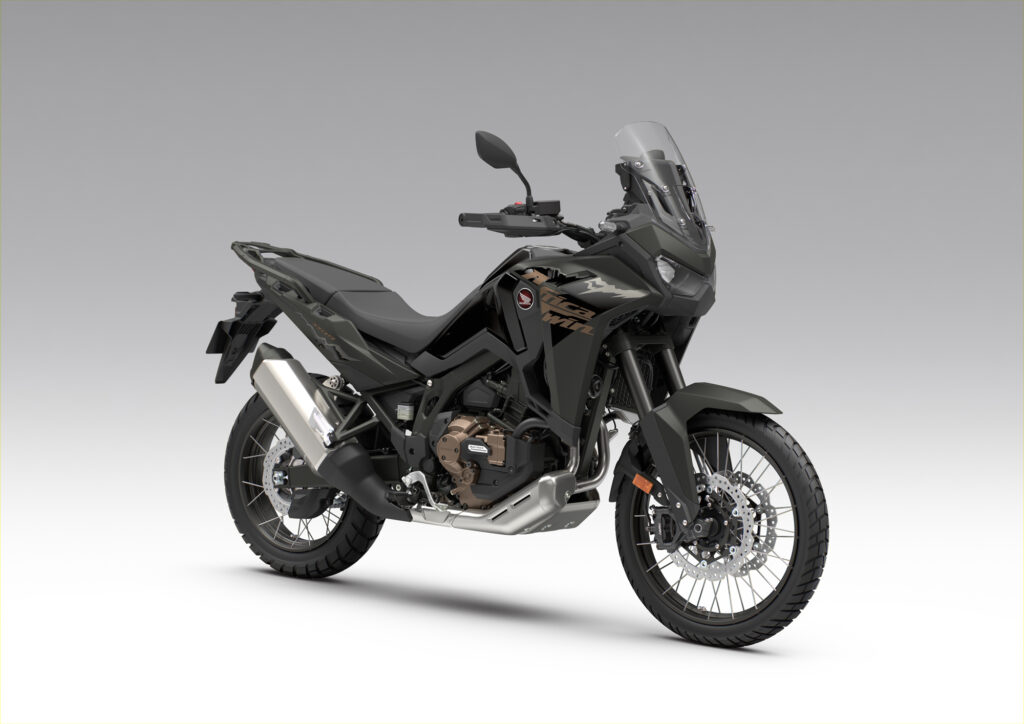 Honda CRF1100L Africa Twin varian warna Honda Tricolor dan Matt Ballistic Black Metallic